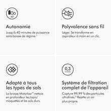 Load image into Gallery viewer, Dyson V8 Advanced™ Aspirateur Balai sans Fil – 130 AW, 40 Min d’autonomie, Brosse Motorbar Auto-démêlante, Accessoires combinés, Station Murale, Argent/Nickel