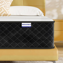 Load image into Gallery viewer, MOLPHIT Oeko-TEX Certified Mattress 90 x 190 cm, Thickness 25 cm, Independent Pocket Sprung Mattress, Adult and Children's Bed Mattress, Single Mattress, Perfect Support, Durable and Quiet