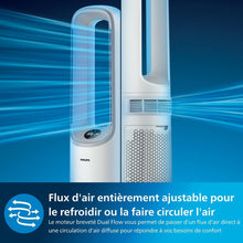 Load image into Gallery viewer, Philips Air Performer 3-en-1 : Purificateur, Chauffage &amp; Ventilateur Rafraîchisseur – Nettoie 70m², Élimine 99,97% des Allergènes et Polluants. Filtre HEPA, Capteurs Intelligents, App (AMF870/15)