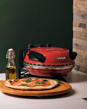 Load image into Gallery viewer, G3 Ferrari G10006 Pizza Express Delizia, 1200 W Pizza Oven, Adjustable Thermostat up to 400°C, Cooks Tasty Pizza in 5 Minutes, Double Resistance, Recipe Book and Spatulas Included - Black