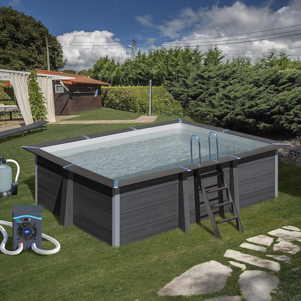 HPM40 HPM40-Mini Pompe à Chaleur pour Piscine Hors Sol jusqu'à 40 m3,Noir -