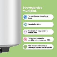 Load image into Gallery viewer, COMFEE’ D80-15EFG | Chauffe-eau Électrique Connecté 80L