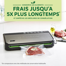 Load image into Gallery viewer, FoodSaver FFS005X Vacuum Sealer with Storage Compartment for Roll and Cutter, Pulse Function for Fragile Food, Includes Matching Accessories and Vacuum Bags