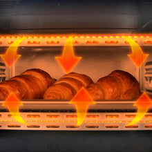 Load image into Gallery viewer, Cecotec Bake&amp;Toast 4600 Black Gyro Countertop Oven, 46 L, 2000 W, 12 Combinable Heating Functions, Includes Rotating Spindle, Crumb Catcher Tray.