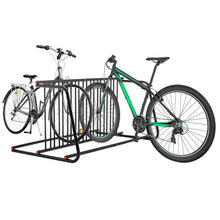 Load image into Gallery viewer, AECOJOY Commercial Floor Bike Rack Stand, 10-Bike Capacity Dual Sided Bicycle Storage Stand Floor Parking Stand