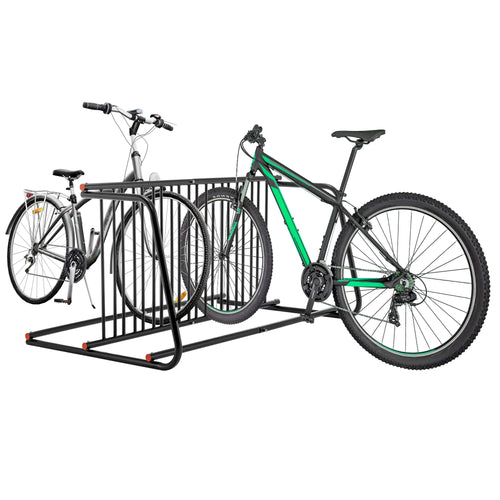 AECOJOY Commercial Floor Bike Rack Stand, 10-Bike Capacity Dual Sided Bicycle Storage Stand Floor Parking Stand