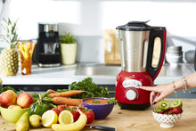 Load image into Gallery viewer, Senya SYCP-HB008R Cook &amp; Ice V3 Red Stainless Steel Heated Blender, Soup Blender/Milled Soup, Steaming, Crushed Ice Smoothies, 1, 5L, 1400W, SYCP-HB008R