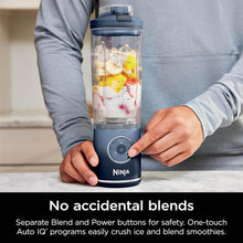 Load image into Gallery viewer, Ninja Blast Max, Portable Blender + Twist &amp; Go, Personal Smoothie, Blend, Ice Crush, 3 Programs, Cordless, 22 oz removable Vessel, Dishwasher Safe, Leakproof, Navy, BC251NV