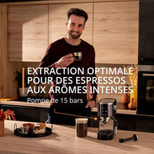 Load image into Gallery viewer, Krups Virtuoso+, Machine expresso, Machine a cafe à pompe, expresso machine a cafe moulu ou dosettes, 15 bars, Inox, Buse vapeur, Espresso et cappuccino, XP444G10