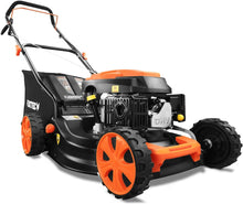 Load image into Gallery viewer, FUXTEC Tondeuse thermique pousse FX-RM4646ECO - Tres bon rapport qualit-prix - Easy Clean 3en1 largeur de coupe 46cm - bac de ramassage 50L