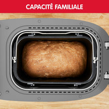 Load image into Gallery viewer, Moulinex Home Bread Baguette Machine à petits pains, 16 programmes, Résultats homogènes, Jusqu'à 1,5 kg de pain frais, Plaques croustillants, 3 niveaux de dorage OW610110, Blanc