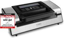Load image into Gallery viewer, Caso FastVac 500, Professional Commercial Vacuum Sealer, Stainless Steel, Double Piston Pump, 15 Litres/Minute, Includes 2 Free Foil Rolls