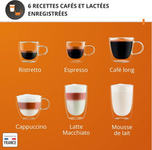Load image into Gallery viewer, Krups Sensation C50, Machine à café grains, machine expresso, 5 boissons accès direct, Interface tactile, Facile à utiliser, Nettoyage automatique, Buse vapeur Cappuccino, Fabriqué en France EA910810