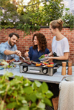 Load image into Gallery viewer, WMF Master-Grill électrique, 2400W, Grande surface 28x50cm, Revêtement antiadhésif, Plaques amovibles compatibles lave-vaisselle, Inox 18/10 Cromargan, Lono 0415280011