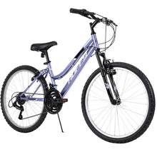 Load image into Gallery viewer, Huffy 24" Rock Creek Mountain Bike, Fits Riders 4'8" - 5'8", Purple, Adult, Women'S