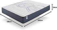 Load image into Gallery viewer, NATURALEX - Matelas PerfectSleep 180x200 - Épais 30 cm - Soutien Mousse à mémoire de Forme - Accueil Blue Latex - Confort Ferme - Respirant - 7 Zones - Réversible - Haute Densité - Fabriqué en Europe