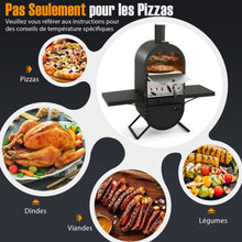 Load image into Gallery viewer, Four à Pizza au Feu de Bois d'Extérieur Housse en Tissu Oxford Pierre à Pizza de 31 cm Pelle à Pizza Grille de Cuisson -