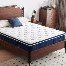Load image into Gallery viewer, Inofia Ace Hybrid Firm Mattress 140 x 200 cm H4 Firm Mattress with Breathable Memory Foam and Independent Bagged Springs, 7 Ergonomic Zones, Extra Comfort for Adults and Children