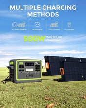 Load image into Gallery viewer, FOSSiBOT F2400 Station électrique portable CA 2400W (4800W Pic), Station Silencieux Solaire 2048Wh LiFePO4, Groupe Générateur Électrique Onduleur Alimentation de Secours à Domicile Camping