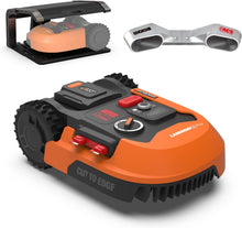 Load image into Gallery viewer, WORX LANDROID Vision WR206E.1, Robot Tondeuse sans Fil périphérique 600 m² Surf.Max 700 m², Installation en 30 Min, Caméra 4K + IA Adaptative, évite Tous Les Obstacles, Coupe des Bordures, Multizone