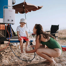 Load image into Gallery viewer, GASLAND AS132 Chauffe-eau instantané au gaz 5 l - 50 mbar - Chauffe-eau GPL - Pour camping-car, camping, douche, lavage de cheval