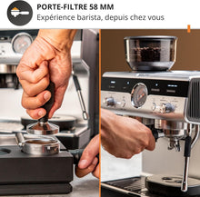 Load image into Gallery viewer, Krups Virtuoso+, Machine expresso, Machine a cafe à pompe, expresso machine a cafe moulu ou dosettes, 15 bars, Inox, Buse vapeur, Espresso et cappuccino, XP444G10