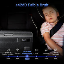 Load image into Gallery viewer, AAOBOSI 45L Glacière à Compresseur, Glaciere Électrique -20℃ à 20℃, Frigo Camion APP&amp;Bouton Contrôle, 12/24V DC et 100-240V AC Glaciere Camping Pour Voiture, Camion, Bateau et Prise De Courant