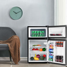 Load image into Gallery viewer, Réfrigérateur Compact Mini-réfrigérateur 90 L Congélateur Séparé avec Design à 2 Portes Fonctionnement Silencieux Blanc/Gris/Noir