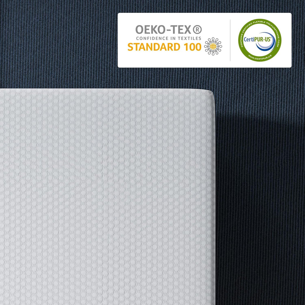 BedStory Mattress Topper 160 x 200 cm, Thickness 10 cm, Memory Foam Mattress Topper 160 x 200 cm Gel Infused Ergonomic Mattress Topper, High Density Ventilation, Hypoallergenic Washable Cover