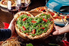 Load image into Gallery viewer, G3 Ferrari G10006 Pizza Express Delizia, 1200 W Pizza Oven, Adjustable Thermostat up to 400°C, Cooks Tasty Pizza in 5 Minutes, Double Resistance, Recipe Book and Spatulas Included - Black