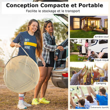 Load image into Gallery viewer, Tente Bulle à Ouverture Instantanée pour 6 à 10 Personnes Tente Dôme d'Extérieur 328 x 328 cm Résistante Aux Intempéries Transparent