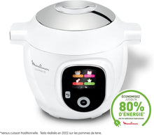 Load image into Gallery viewer, Moulinex, Cookeo Multicuiseur intelligent 6L, 150 recettes intégrées, Cuisson sans surveillance, Ecran intuitif, Guide de cuisson, Application MyMoulinex, 1600W, Blanc, 15 ans réparabilité