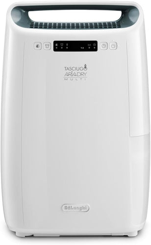 De'Longhi Tasciugo AriaDry Multi Dehumidifier DEXD216RF, Portable Dehumidifier with 3-Action Filtration, Dry Function, 16L/Day Moisture Absorption, R290, Removable Tank, White