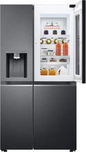 Load image into Gallery viewer, LG GSXV91MCAF Réfrigérateur combiné - Side by Side, 635L, InstaView, Total No-Frost, Compartiment congélation, Distributeur d'eau et glace UVnano, Compresseur Inverter Linear, Wi-Fi, Noir, Classe F