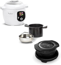 Load image into Gallery viewer, Moulinex, Cookeo Multicuiseur intelligent 6L, 150 recettes intégrées, Cuisson sans surveillance, Ecran intuitif, Guide de cuisson, Application MyMoulinex, 1600W, Blanc, 15 ans réparabilité