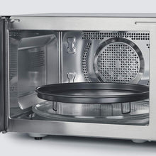 Load image into Gallery viewer, SEVERIN Four à micro-ondes 30 L, 2 500 W, avec fonction gril et chaleur tournante, avec 5 niveaux de puissance, 10 programmes automatiques, Inox/Noir, MW 7775