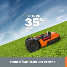 Load image into Gallery viewer, WORX LANDROID Vision WR206E.1, Robot Tondeuse sans Fil périphérique 600 m² Surf.Max 700 m², Installation en 30 Min, Caméra 4K + IA Adaptative, évite Tous Les Obstacles, Coupe des Bordures, Multizone
