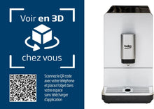 Load image into Gallery viewer, BEKO, Machine à café, expresso automatique, 1350 W / 19 bars, Capacité café : 125 g, Capacité eau : 1,4L, Système autonettoyant, 5 niveaux de broyage, Arrêt automatique, Façade Inox Brossé
