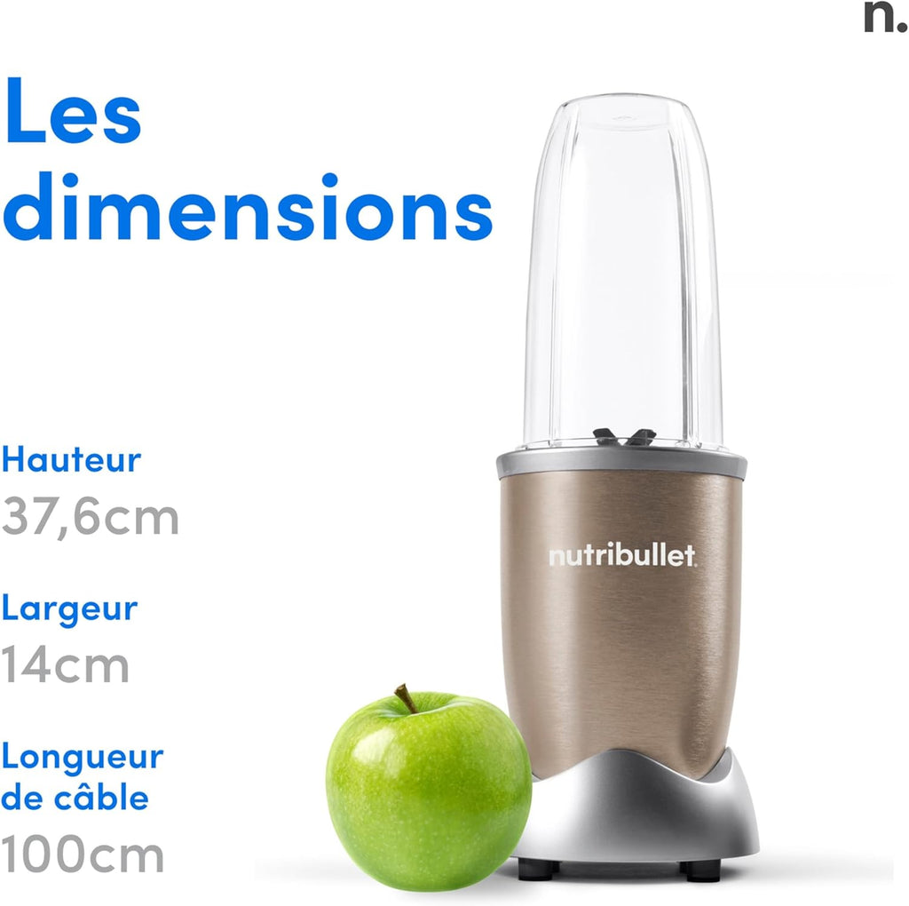 nutribullet Pro 900, Electric Blender, Chopper, Smoothie Blender, Multifunctional, Power 900 Watts, NB904CP, Champagne