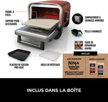 Load image into Gallery viewer, Ninja Woodfire 8-in-1 Electric Outdoor Pizza Oven, Rotisserie &amp; Smoker BBQ with Grate, Pro-Heat Plate, Pizza Stone, Wood Pellets and Shovel, 6 Settings, Dark Orange OO101EU