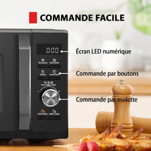 Load image into Gallery viewer, Toshiba Micro-ondes 20L MW2-MM20P(BK), Micro-ondes sur Pied, 800W, 5 Niveaux de Puissance, avec Décongélation Facile, éclairage LED à l'intérieur, Noir