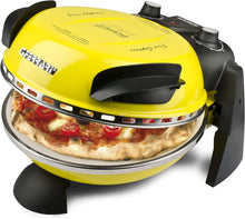 Load image into Gallery viewer, G3 Ferrari G10006 Pizza Express Delizia, 1200 W Pizza Oven, Adjustable Thermostat up to 400°C, Cooks Tasty Pizza in 5 Minutes, Double Resistance, Recipe Book and Spatulas Included - Black