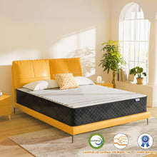 Load image into Gallery viewer, MOLPHIT Oeko-TEX Certified Mattress 90 x 190 cm, Thickness 25 cm, Independent Pocket Sprung Mattress, Adult and Children's Bed Mattress, Single Mattress, Perfect Support, Durable and Quiet