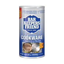 Load image into Gallery viewer, Bar Keeper's Friend Cookware Cleanser &amp; Polish - 12 oz canister