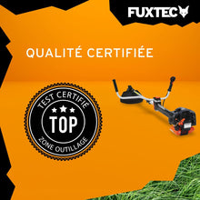 Load image into Gallery viewer, Fuxtec Débroussailleuse Thermique Professionnelle FX-PS152 52 cm3 3CV Système Anti Vibration - 2 en 1 Coupe-Bordure avec Tête de Coupe Double Fil et Lame 3 Dents Modèle Conçu pour Les Pros