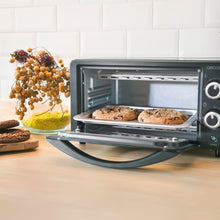 Load image into Gallery viewer, Cecotec Bake&amp;Toast 4600 Black Gyro Countertop Oven, 46 L, 2000 W, 12 Combinable Heating Functions, Includes Rotating Spindle, Crumb Catcher Tray.