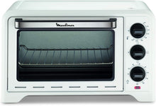 Load image into Gallery viewer, Moulinex Four électrique 39 L, 7 modes de cuisson, Chaleur tournante, Thermostat réglable jusqu’à 240° C, Tournebroche, Minuteur 120 min, Grille réversible, Optimo noir OX485810