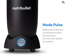 Load image into Gallery viewer, Nutribullet Pro 1200, Blender électrique, Broyeur, Smoothie Blender, Blender multifonctions, puissance 1200w, verres 700ml et 900ml, noir, NB120MB