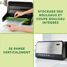 Load image into Gallery viewer, FoodSaver FFS005X Vacuum Sealer with Storage Compartment for Roll and Cutter, Pulse Function for Fragile Food, Includes Matching Accessories and Vacuum Bags