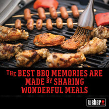 Load image into Gallery viewer, Weber Q1400 Barbecue électrique avec support, surface de cuisson 43 x 32 cm, nomade, grille en fonte émaillée divisée en 2 parties, couvercle et cuve en fonte d'aluminium - Gris foncé (52020853)